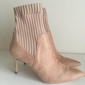 ZARA High Heel Tan Ankle Boots -- New with Tags